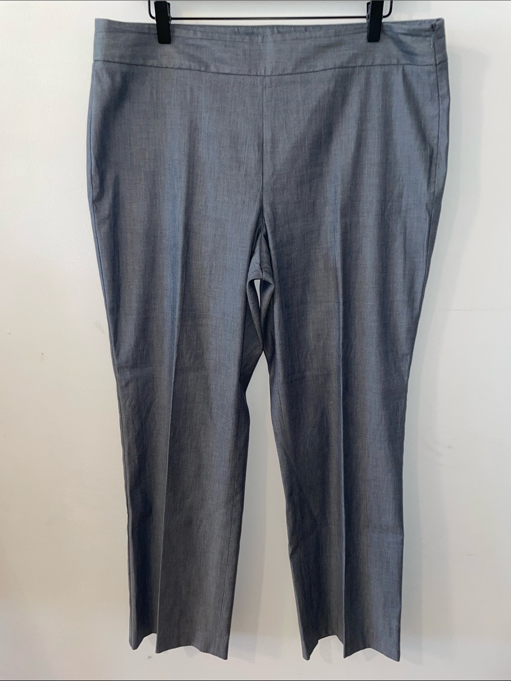 Talbots Petite’s Heritage Straight Leg Pants in Heather Gray Size 14P Like New